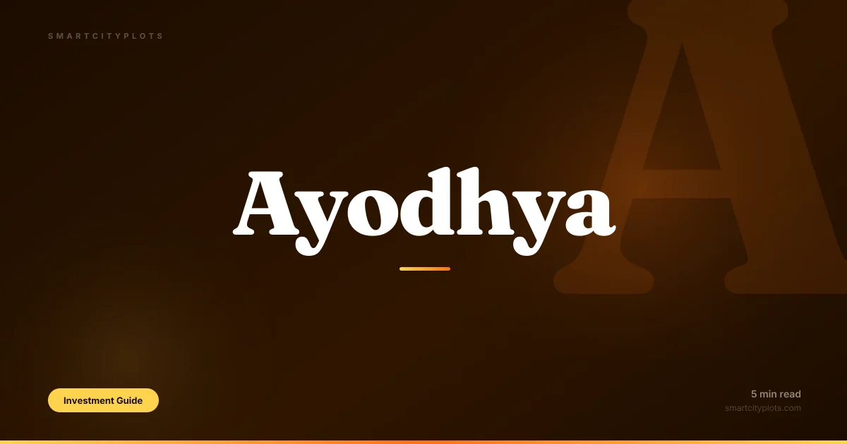Ayodhya Airport Road vs Ring Road — Which Corridor for Plot Investment 2026?