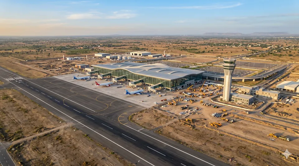 Dholera International Airport construction 2026