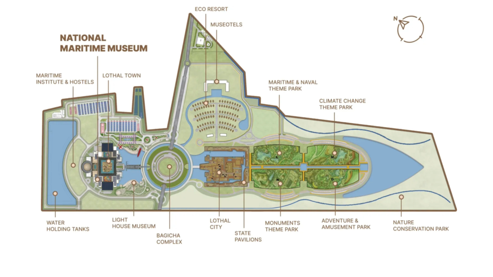 Green parks and modern amenities inside the township